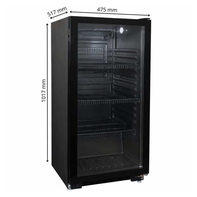 Générique Armoire à Boissons Réfrigérée 110 Litres - Noire