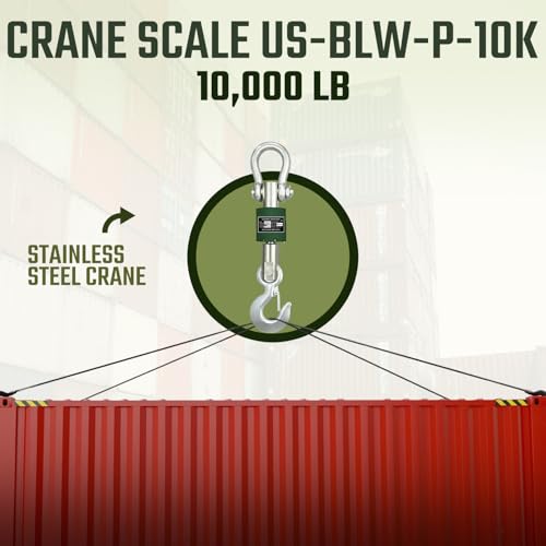 Báscula de grúa digital 10,000 lb con impresora miniatura 4