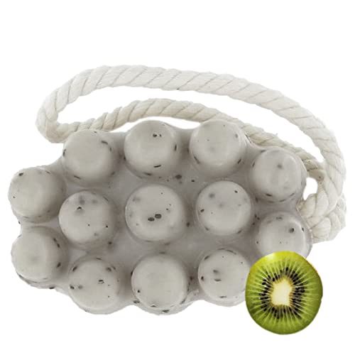 Mélusine Cosmetics – Jabón de masaje Kiwi – Jabón exfoliante y reafirmante – Reducción de las toxinas – 125 g