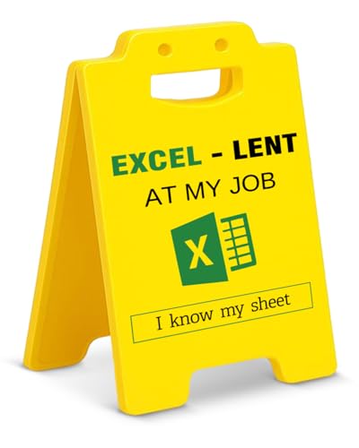 Funny Excel Desk Little Signs - Accountant Gifts for Coworkers Cpa