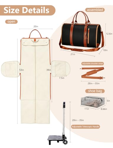 BSAKG 3-in-1 Convertible Duffle Bag