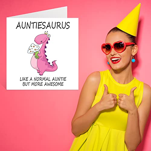 Stuff4 GCARD-145-SAURUS-AUNTIE-FBA Birthday Cards For Aunt thumb #6