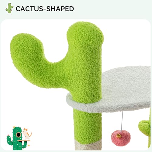 Árbol para gatos YITAHOME 36 in verde y rosa miniatura 6