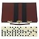 Milisten Dominoes Entertainment Toy Classic Dominos Game SET BUILDING DOMINOES BLOCK TOYS Professional Tournament Domino Holiday Party Entertainment Game with Wooden Box Retro Dominoes Game