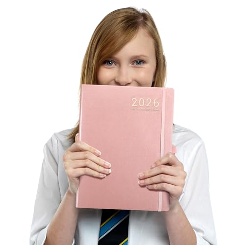 2026 Planner - JAN 2026 - DEC 2026, Planner 8.5" x 11", 2026 planner Weekly and Monthly, Leather Cover planner with Thick Paper, Back Pocket with Notes Pages - Rose Gold - Image 8