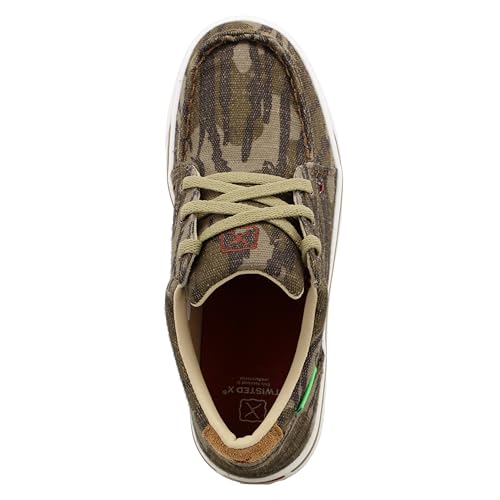 Image of Twisted X Kid's Kicks Low Top Casual Sneakers, Mossy Oak Bottomland Camo,12.5 M