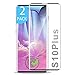 Produktbild AdoN Galaxy S10 Plus Panzerglas Schutzfolie, 2 x 3D Full Cover Galaxy S10 Plus Panzerglasfolie Displayschutzfolie- 9H Härte,Ultra-klar
