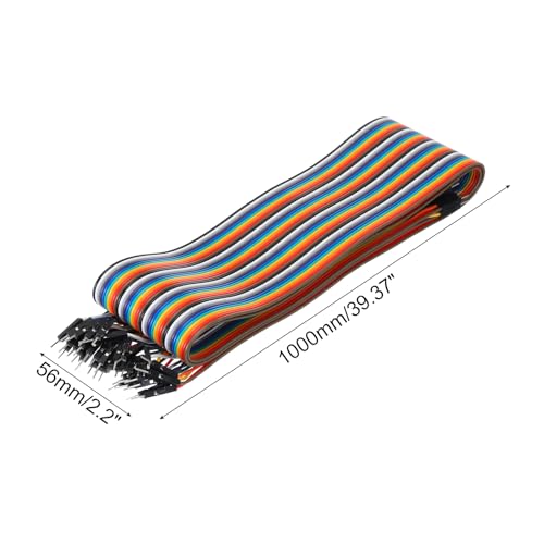 Câble platine d'expérimentation 40 broches mâle-mâle long 100cm