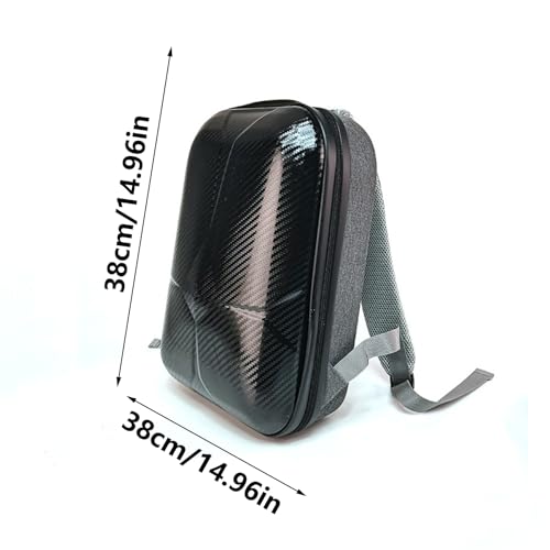 Bolsa de viaje rígida de plata con hélices para almacenamiento protector 6