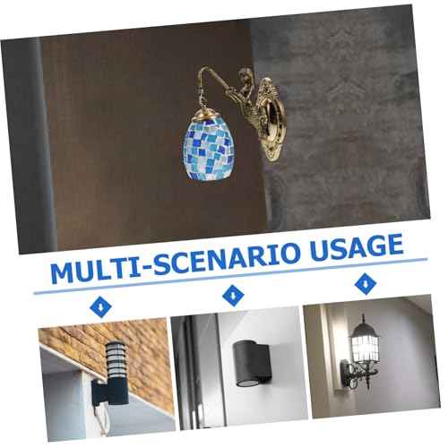 Aplique de pared sirena de brillo suave con doble compatibilidad de casquillo E26 E27 4
