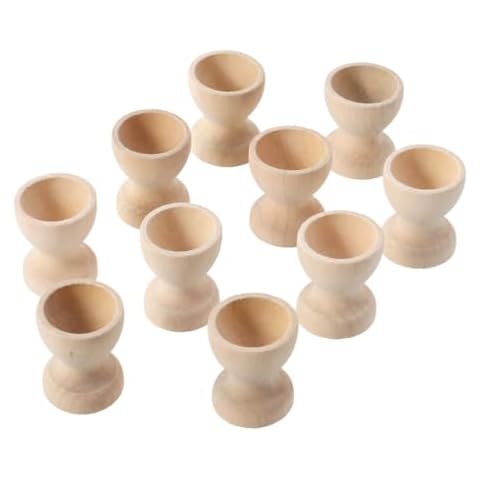 Ipetboom Wooden Egg Cups Set Cover