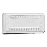 pinza kelly recta uso Ancho del artículo: 25 mm. Diamond2deal Kelly Waters - Pinza para Dinero (chapada en rodio, 0,2 Gramos)