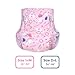 Landofgenie Adult Diapers Pink Printed Diaper Incontinence Underwear Large Overnight Diapers with Tabs 10 Pieces (Medium 28