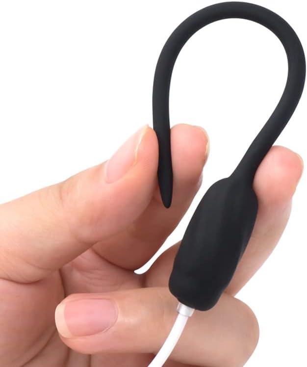 Miniatura 2 de Sonido vibratorio de silicona para hombres Estimulación de uretra Masturbador de entrenamiento del pene masculino