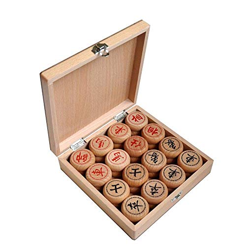 Juego de ajedrez y Damas Chinas, Juego de Mesa de Madera for Viajes, Xiangqi 象棋