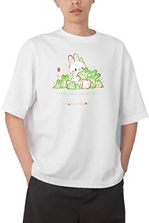 تيشرت ابيض بتصميم ارنب لطيف كاواي 7