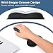 VANKEY Mouse Wrist Rest, Desk Wrist Pad for Mouse, Comfortable Computer Mouse Wrist Support, Ergonomic Wrist Rest with Memory Foam Fillings, Non-Slip Base (Black)