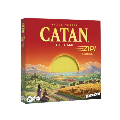 CATAN Zip Travel Board Game – Portable CATAN Strategy Game
