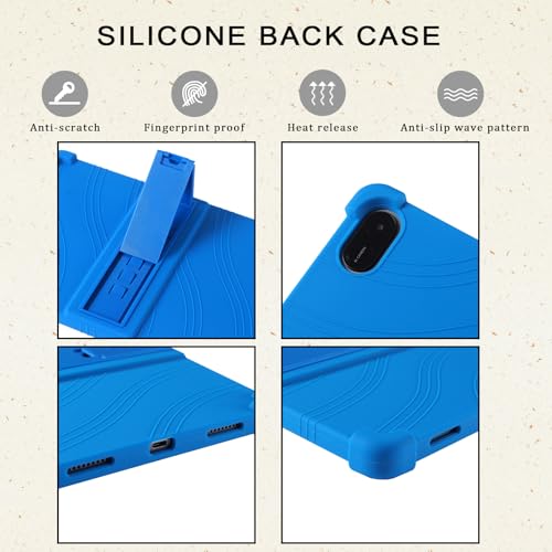 Case for Honor Pad X8a 11 Inch,XLTTONG PC Holder Tablet Silicone Case,Anti-drop for Honor Pad X8a 2024 (Blue)
