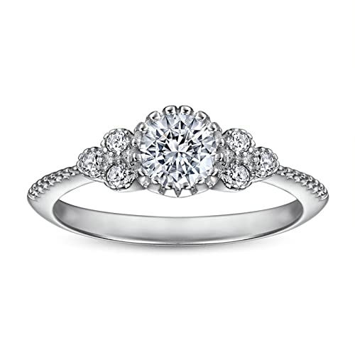 Bague bouquet scintillant argent : le bijou véritable éclatant qui ne ternit pas