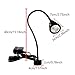 Eujgoov 1000lm 7W LED Work Light with Magnet Base, Flexible Gooseneck, 6000K, CNC Lathe, Auto Repair, Industrial Lighting, Workshop, Store, Reading (US Plug)
