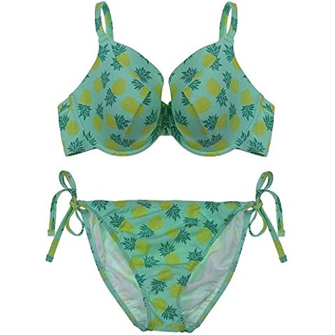 Liv Lingerie Ladies Bra Bikini Top (40E/top only, Pineapple Print) Cover