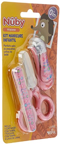 Nûby, Kit Manicure Infantil Rosa