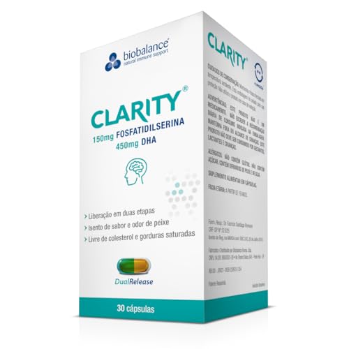 Clarity Biobalance - 150mg Fosfatidilserina e 450mg DHA - 30 Cápsulas