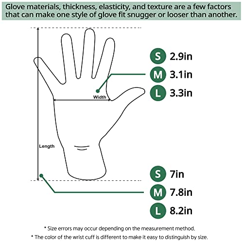 Youneedthat Safety Food Prep Gloves 10 Pairs Nitrile Glove Liners, Seamless Non-Slip Grip Cooking Gloves, White(S,M,L) (Medium (Pack Of 10)) #TOP5