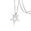 07.Inverted Pentagram-Silver tone