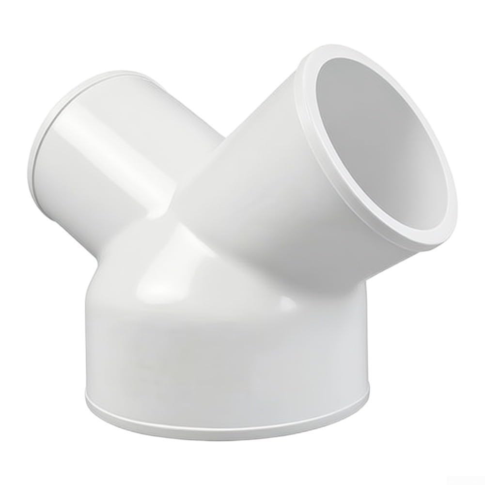 Adaptador Tubo Ventilación 3 Vías Conector Y PP para Extractor Baño Cocina Aire Flujo para suave 100mm(A)