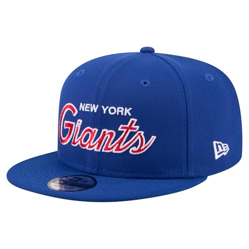 New Era Mens Royal New York Giants Core Team Script 9FIFTY Snapback Hat
