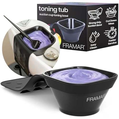 FRAMAR Toning Tub Hair Dye Bowl, Hair Color Bowls For Hairstylist – 2pc