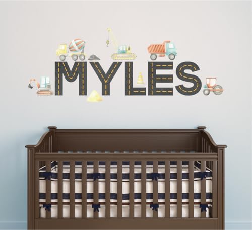 Vinilo decorativo personalizado camiones de construcción miniatura 5