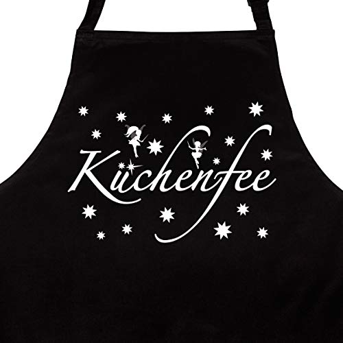 Preisvergleich Produktbild WANDKINGS Schürze Küchenfee - Grillschürze - Küchenschürze - Kochschürze - Latzschürze mit verstellbarem Nackenband