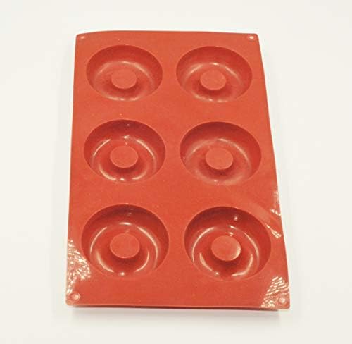 Selecto Bake Silicone Donut Molds 6-Cavity Doughnut Mould Non-Stick Donut Mould Baking Tray Donut Baking Pans for Making Doughnuts Cake Biscuit BPA Free Mini Cake Molds Tray for DIY