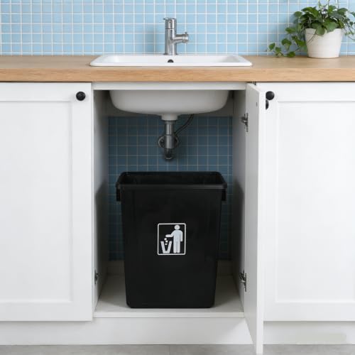 Contenedor rectangular plástico para basura 10 galones pack 4 miniatura 5