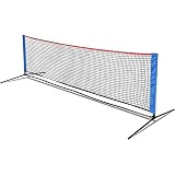 KAIDIDA Tennisnetz, faltbares Badminton-Volleyballnetz, Pickleball-Netz, leicht zu tragen, geeignet für den Innen- und Außenbereich, höhenverstellbar 91-160 cm, größe 300x73cm,mit Tragetasche