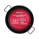 Machika Paellera Valenciana Esmaltada | Sartén Antiadherente con Asas Resistentes | Sarten Esmaltado Perfecto para Cocinar...