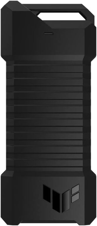 Caja SSD PCIe SATA M.2 NVMe externa TUF Gaming A1 - USB-C, M.2 Q-Latch para fácil instalación, resistencia a caídas, resistencia al agua y al polvo IP68, soporte para PS5 y Xbox, negro, 1 año de garantía