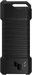 ASUS TUF Gaming A1 Gabinete SSD externo Dual M.2 NVMe PCIe – interfaces USB-C, SATA, M.2 Q-Latch para fácil instalação, resistência a quedas, resistência à água e poeira IP68, suporte PS5 e Xbox