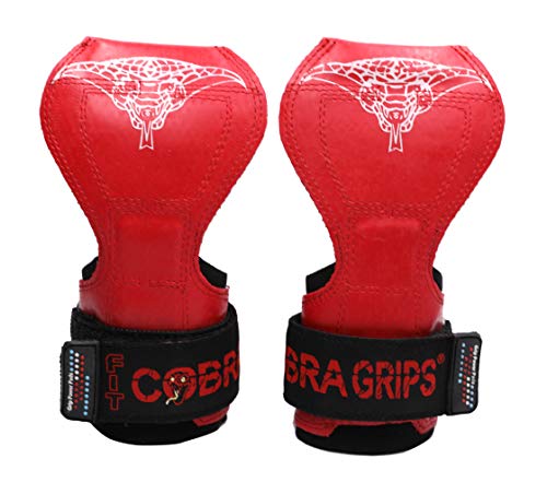 Image of Cobra Grips Weight Lifting Gloves with Adjustable Neoprene Padded Wrist Wraps - Heavy Duty Alternative to Power Lifting Hooks for Deadlifts