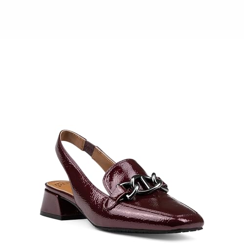 Image of Donald Pliner Women's Tegan Slingback Loafer Pump Heel - 1.5 inch Low Flared Heel Shoes for Comfort, Slip On Women's Heels
