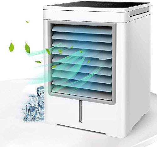 Genérico Mini Aire Acondicionado, Ventilador De Refrigeración Alimentado por USB, Ajuste De 3 Velocidades del Viento, Circulador De Aire Portátil, Adecuado para Oficina, Hogar Y Dormitorio
