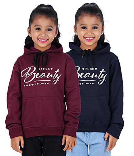 Image of FLEXIMAA Boy's & Girl's Hooded Neck Printed Full Sleeve Hoodies with Pocket
