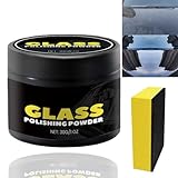 Glaskratzer Entferner,Profi Glaspolitur Set–Entfernt Kratzer & veredelt Autoglas,Glaspolitur Set mit Feinem Polierpulver