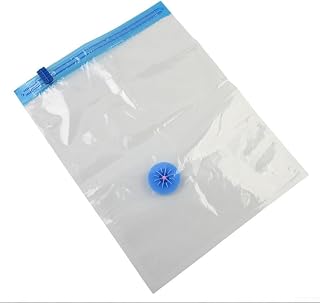 Transparent Compression Bags For Blankets, Vacuum Storage Bags For Clothes, Space Saver Bags For Bedding, Clear Plastic Large Bags For Duvets Storage(30x40cm)
