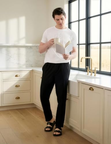Image of Symbol Premium Men's 100% Cotton Super Soft Solid Pyjamas | Elasticated Waistband | Dual Side Pockets | Available in Plus Sizes