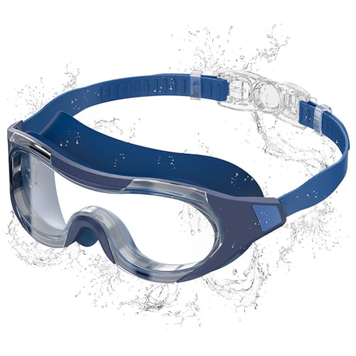 Seaflar Gafas Natacion Hombre Para Adultos, Montura Grande, Antivaho, ProteccióN UV, Lentes HD | Gafas Natacion Mujer Unisex Ideales Para Buceo Y Deportes AcuáTicos Al Aire Libre T BL