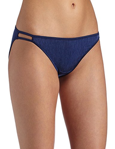 Vanity Fair Women's Illumination String Bikini Panty 18108, Admiral Navy, X-Large/8